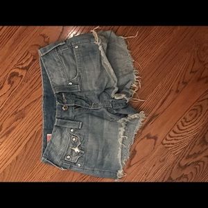 Jean shorts by true religion